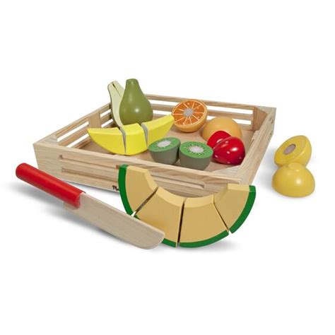 Melissa And Doug Cutting Fruits Wooden Play Food Set Best Educational