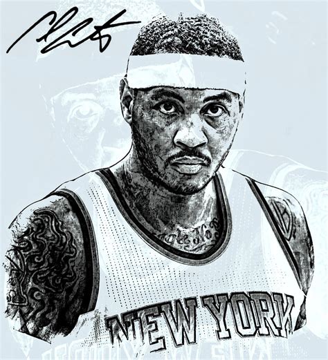 Carmelo Anthony Sketches Male Sketch Carmelo Anthony