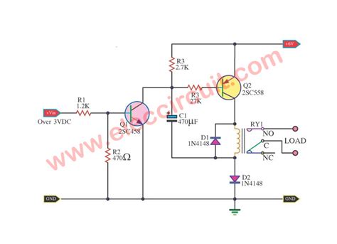 12 Volt Relay Driver Circuit Diagram Circuit Diagram
