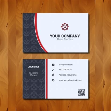 Business Card Design Vector Free Download