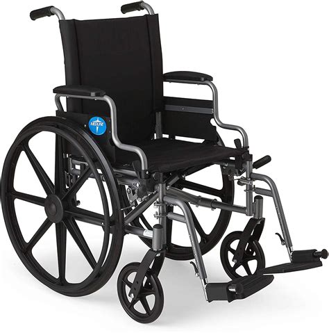 Medline Basic Lightweight Wheelchair With Flip Back Desk Arms And Swing
