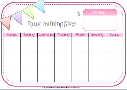 Hand made by rianna: potty training