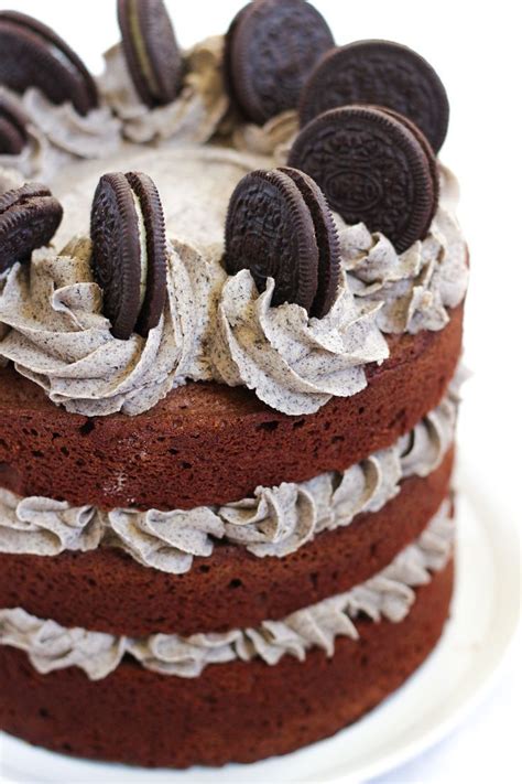 The Oreo Cake Recipe Is Layers Of Moist Chocolate Sponge Cake With Oreo