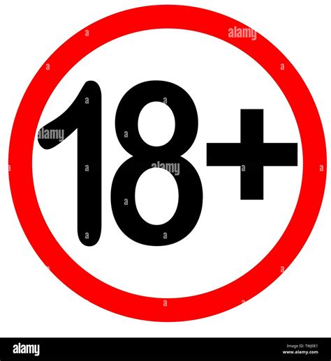 Adults Only Sign Stock Vector Images Alamy