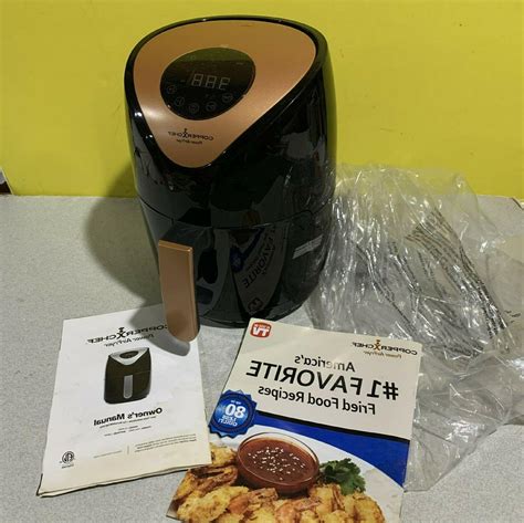 Skip to the end of the images gallery. New Copper Chef 2QT Power Air Fryer 1000W