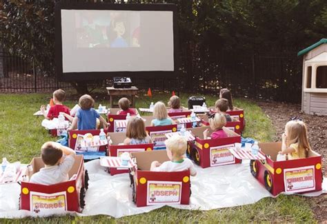 Make your movie idea out of these three simple elements. Creative Curious George Inspired Drive-In Movie // Hostess ...