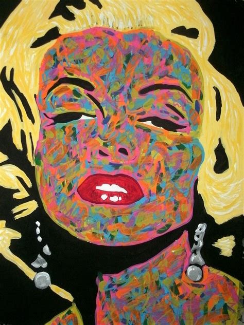 Abstract Marilyn Monroe Painting By Jj Burner