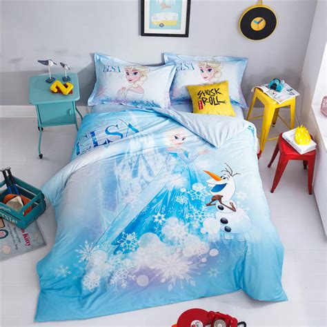 Upholstered kid princess bed can have slides, stairs they can also have storage compartments for storing clothes or toys on the bottom or. Frozen Princess Elsa bedding disney cotton bed sheet set ...