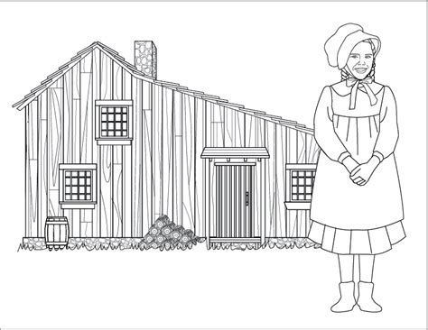 Covered wagon journaling activity page. Coloring Pages Little House On The Prairie - Free Coloring ...