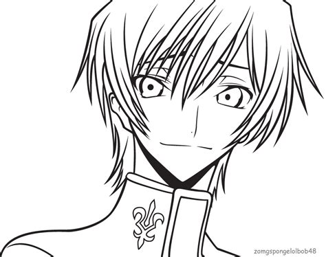 Commonly used in websites and other software applications, there are a variety. Lelouch - Cute Smirk line art by zomgspongelolbob48 ...
