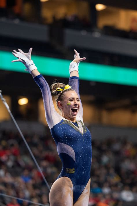 Natalie Wojcik And Wolverines Gymnastics Seeking Back To Back Titles