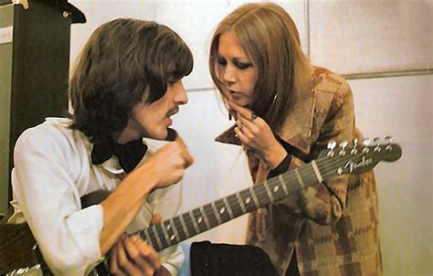 George Harrison Pattie Boyd 1969 Abbey Road Studios Beatles George