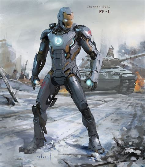 Avengers 2 Concept Art IronMan Bots RF 06 Marvel Dc Marvel Iron Man
