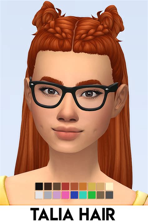 Talia Hair By Vikai Imvikai On Patreon Sims Sims Four Sims 4