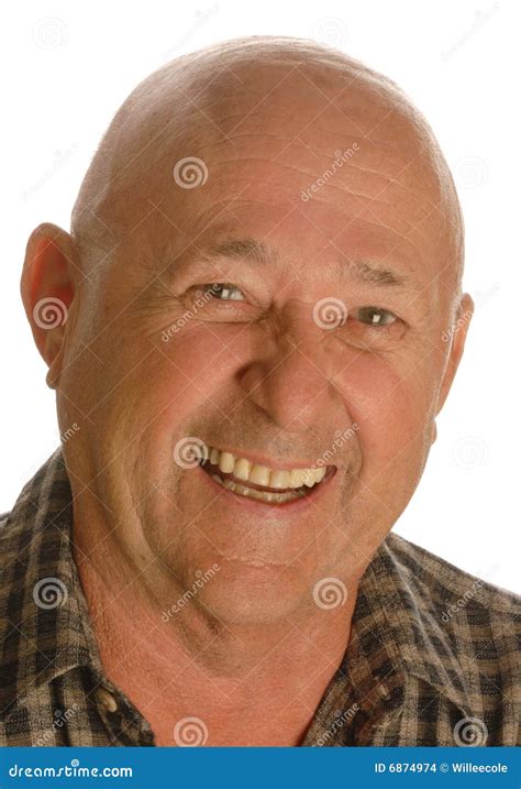 Happy Bald Senior Man Stock Images Image 6874974