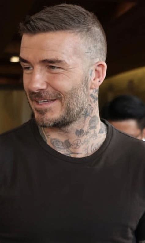 9 david beckham's man bun. Pin by David Beckham on David Beckham | Short hair with ...