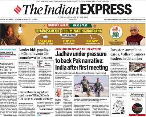 Newspaper Headlines: Indian Diplomat Meeting Kulbhushan Jadhav On Page ...