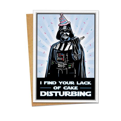 Darth Vader Birthday Card Star Wars Birthday Card Dad Etsy Darth