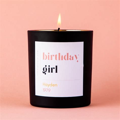 Birthday Girl Custom Candle Custom Birthday Candle Personalized Candle Soy Wax Birthday Candle