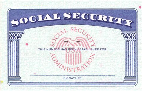 Social Security Card Template Pdf