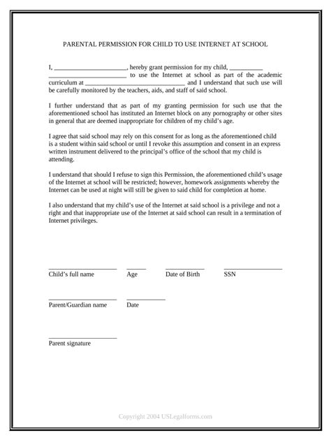 Autorisation Parentale Form Fill Out And Sign Printable Pdf Template