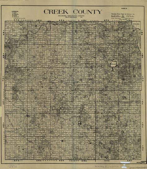 Creek County Oklahoma Map