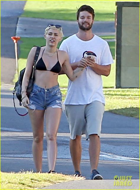 Miley Cyrus Flaunts Pda With Patrick Schwarzenegger In Hawaii Photo Bikini Miley