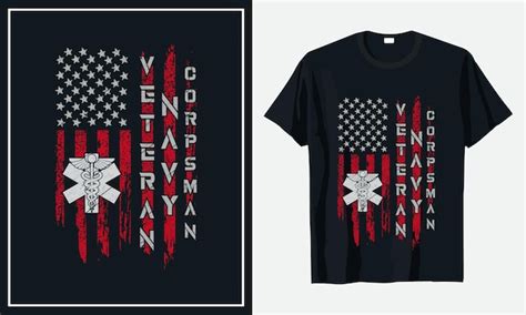 Premium Vector Veteran Navy Corpsman T Shirt Design
