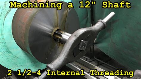 Sns 148 Machining 12 Shaft Internal Threading Hand Tapping Youtube