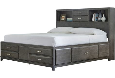 Bookcase Headboard King King Storage Bed Queen Size Storage Bed