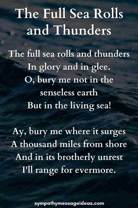 Funeral Poems For Sailors And Seamen Sympathy Message Ideas