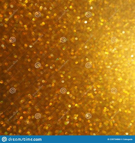 Bokeh Light Of Gold Glitters Golden Glitter Texture Background Stock