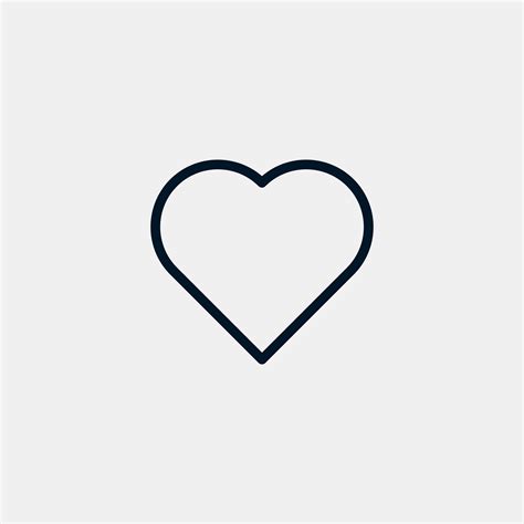 Instagram Heart Icon Vector