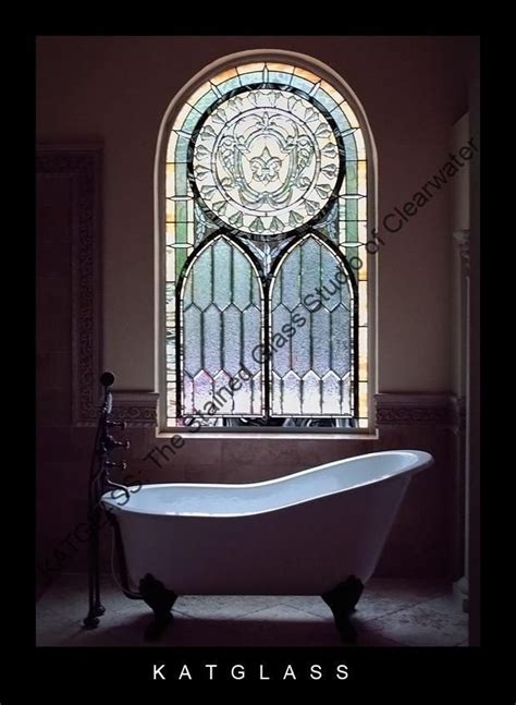 Yes, it looks very modern. Stained Glass Bathroom Windows Tampa Florida | Glass bathroom, Stained glass studio, Bathroom ...