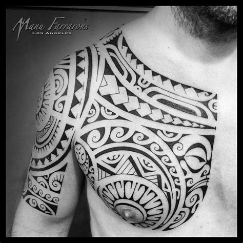 50 Tribal Chest Tattoos For Men Masculine Design Ideas Artofit