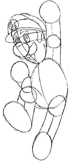 You can draw some hearts to. How to Draw Luigi from Super Mario with Simple Step by ...