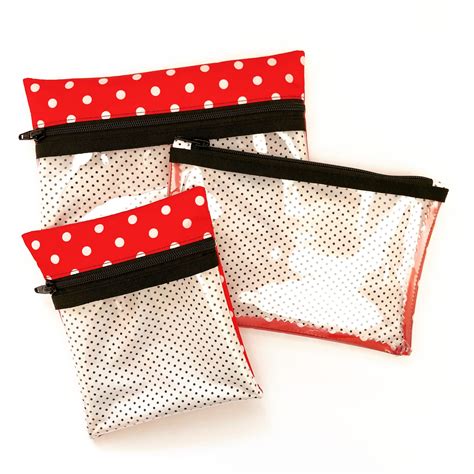 Jujubes Ju Ju First Aid Kit Clear Vinyl Zipper Pouch Packing Bags