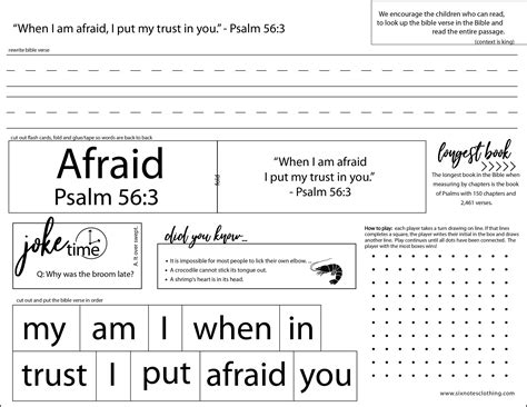 Bible Worksheets — Diving Deep Into Scripture With Mini Devotions — Six