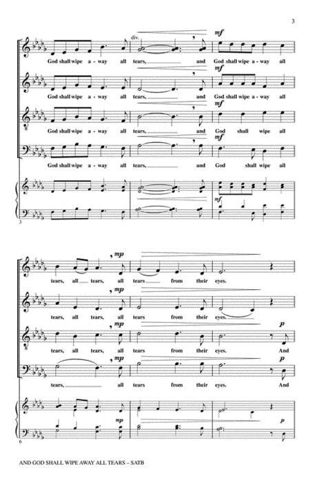 Preview And God Shall Wipe Away All Tears Hl8750098 Sheet Music Plus
