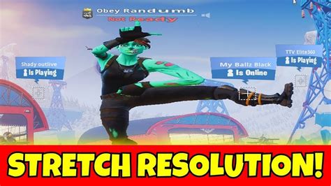 How To Play Fortnitestretched Res1440x1080p Youtube