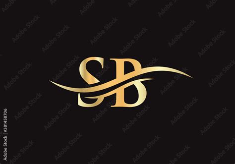 Sb Modern Creative Unique Elegant Minimal Sb Initial Based Letter Icon