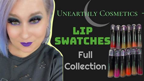 Unearthly Cosmetics Alien Cosmetics Lip Swatching The Whole