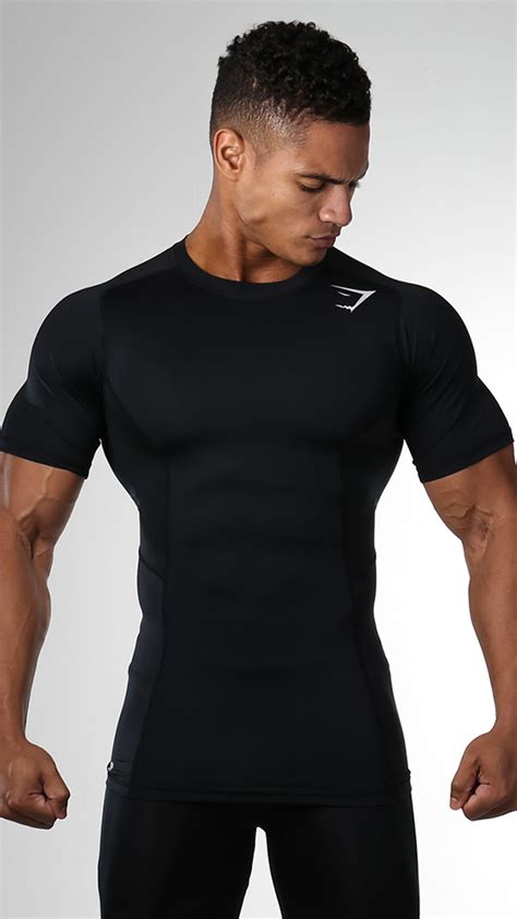 Element Compression T Shirt Black Flexible And Dynamic Compression Fit