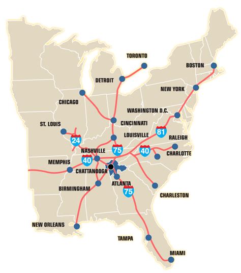 Download Road Map Usa East Free Images