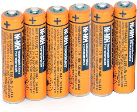 8pcs Aaa Hhr 55aaabu 12v 550mah Ni Mh Rechargeable Battery For
