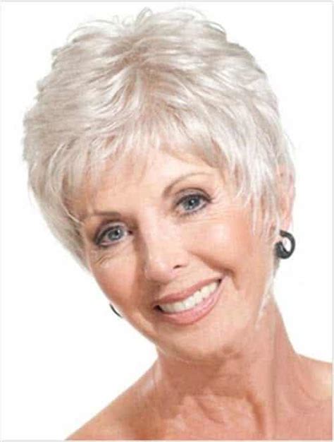 Have a look at these beautiful the hairstyle is easy to get and even easier to manage since it needs minimum hair care products to choppy bangs have angled and chopped off bangs which do not have the same length all over the. Short Hairstyles for Women Over 60 Years Old with Fine Hair