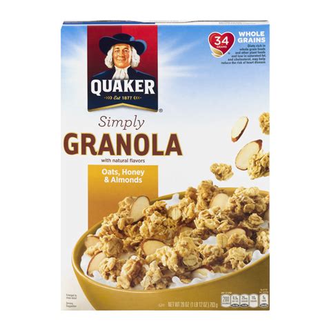 まとめ買いでお得 Quaker Simply Granola Oats Honey Almonds 28oz Boxes 28 Ounce