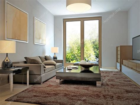 Bright Living Room Modern Style — Stock Photo © Kuprin33 77514920