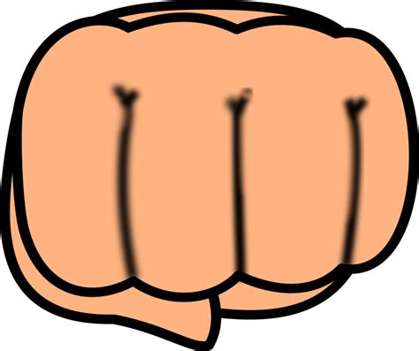 Pump lacks the square tooth outline on his pumpkin head mask, and instead being depicted with fang outlines around the upper ends of his mouth. Collection of Fist clipart | Free download best Fist ...