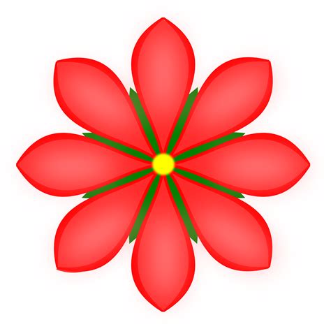 Petal Clipart Red Flower Desenho De Flores Vermelhas Png Transparent Png Full Size Clipart